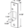 Prime-Line Deadbolt Strike, 4-7/8 in., Brass Plated Single Pack E 2432